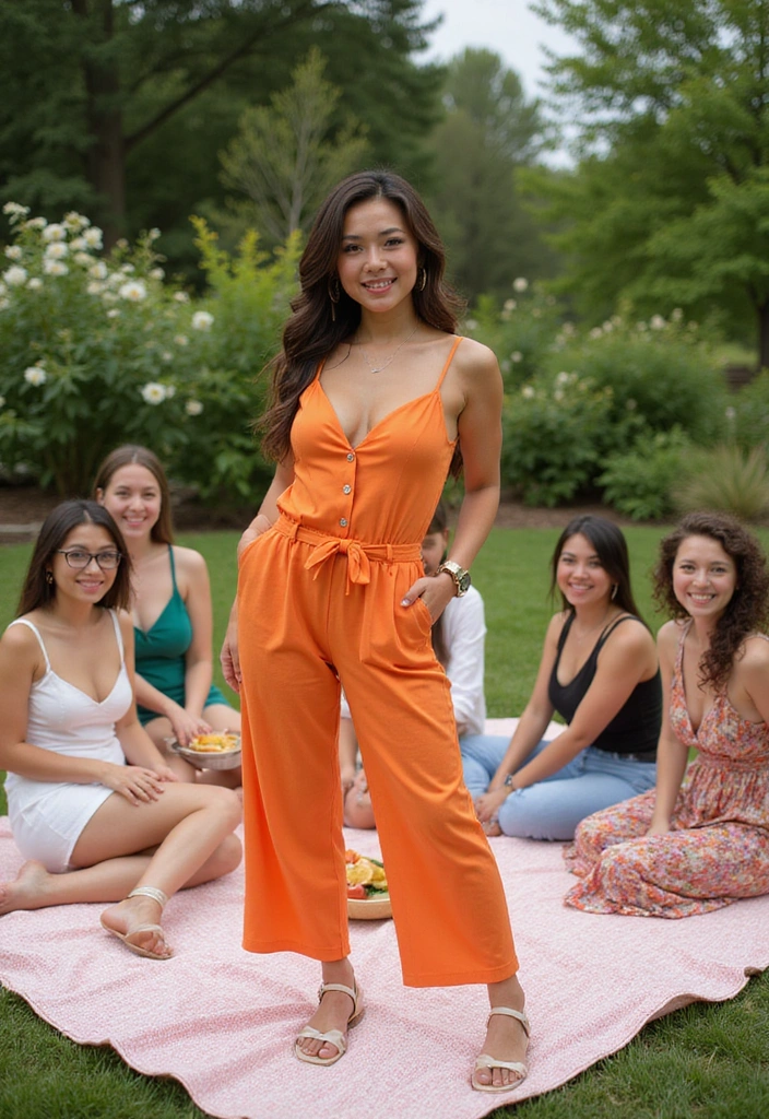 14 Casual Summer Picnic Outfits That Are Perfect for Making Memories! - 3. Chic Jumpsuits