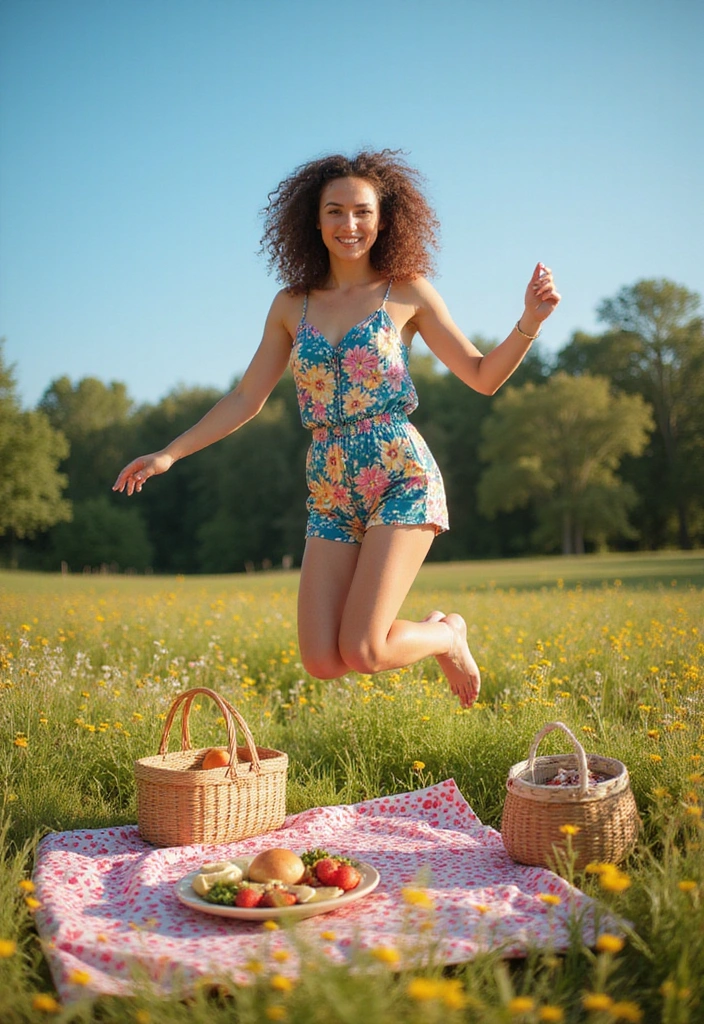 14 Casual Summer Picnic Outfits That Are Perfect for Making Memories! - 4. Playful Rompers