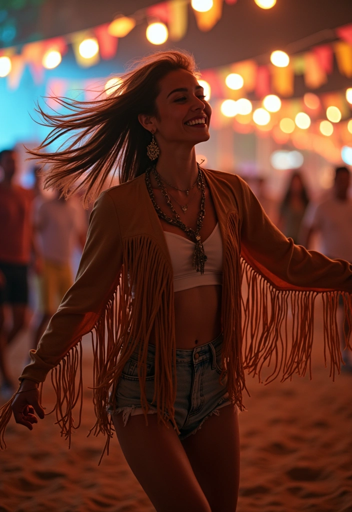 15 Festival Outfits for Summer 2025 That’ll Turn Heads and Drop Jaws! - 5. Funky Fringe