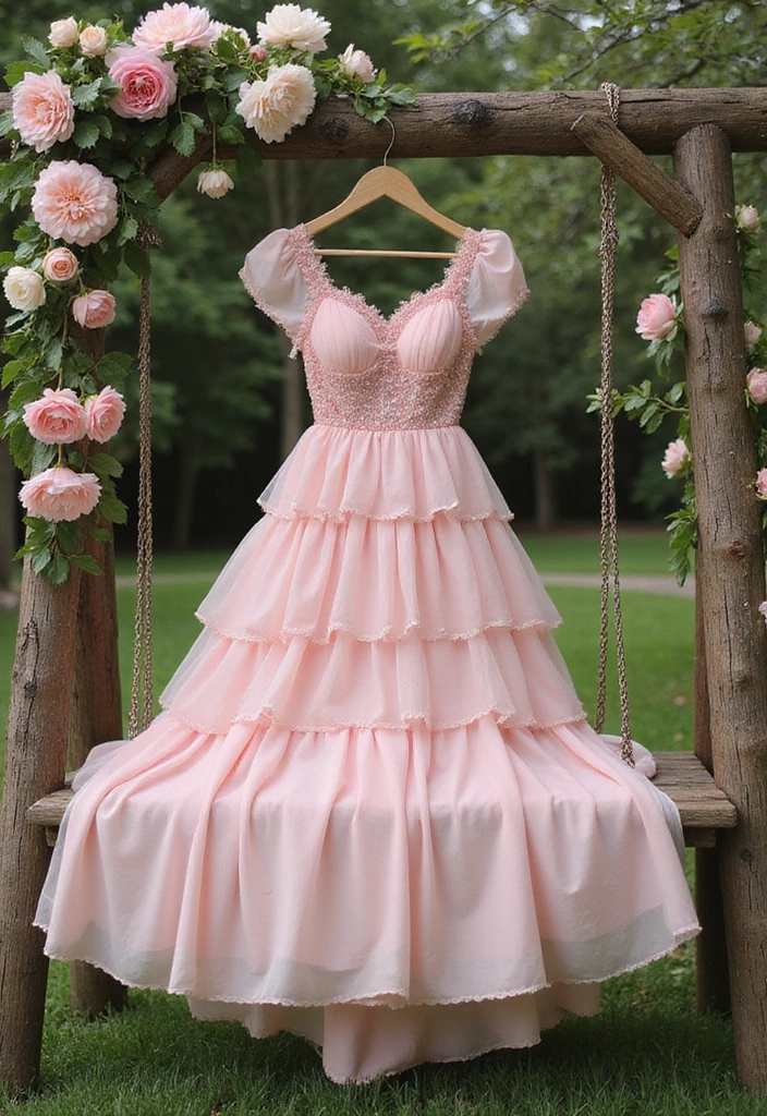 15 Stunning Summer Wedding Guest Dresses That'll Turn Heads (You Won't Believe #7!) - 9. Romantic Tiered Dresses
