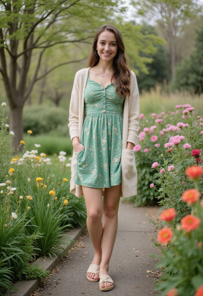 25 St. Patrick's Day Outfits That'll Make You the Life of the Party (You Won't Believe #11!) - 19. Green Floral Prints