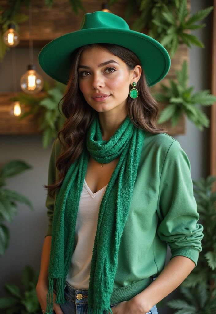 25 St. Patrick's Day Outfits That'll Make You the Life of the Party (You Won't Believe #11!) - 20. Fun Green Accessories