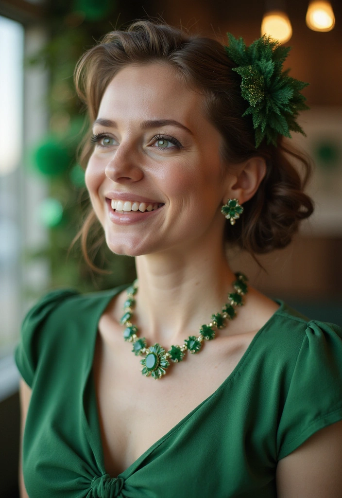 25 St. Patrick's Day Outfits That'll Make You the Life of the Party (You Won't Believe #11!) - 21. Vintage Inspired Accessories