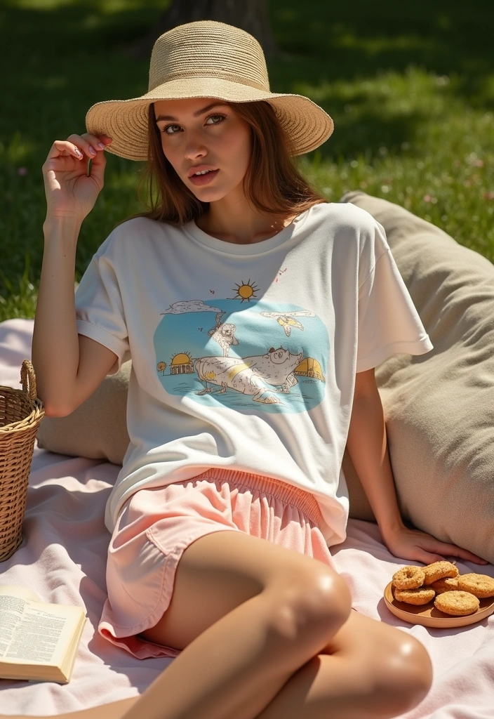 8 Summer Athleisure Outfits for 2025 That’ll Keep You Fit and Fabulous! - 3. Lightweight Track Shorts and Oversized Tee
