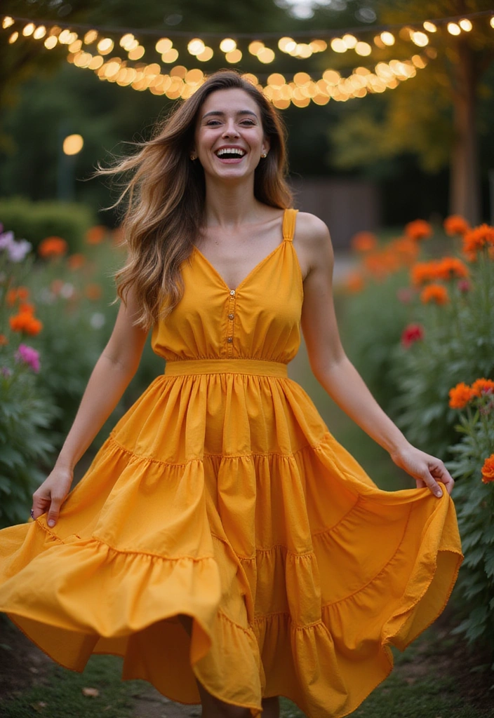 11 Elegant Summer Evening Dresses That Will Turn Heads (Don't Miss #5!) - 9. Playful Tiered Dresses