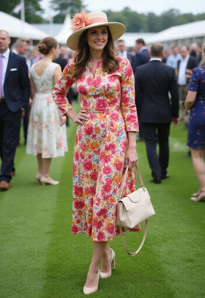 11 Stunning Royal Ascot Outfits for Women in 2025 That Will Steal the Show! - 2. Bold Prints: Making a Statement
