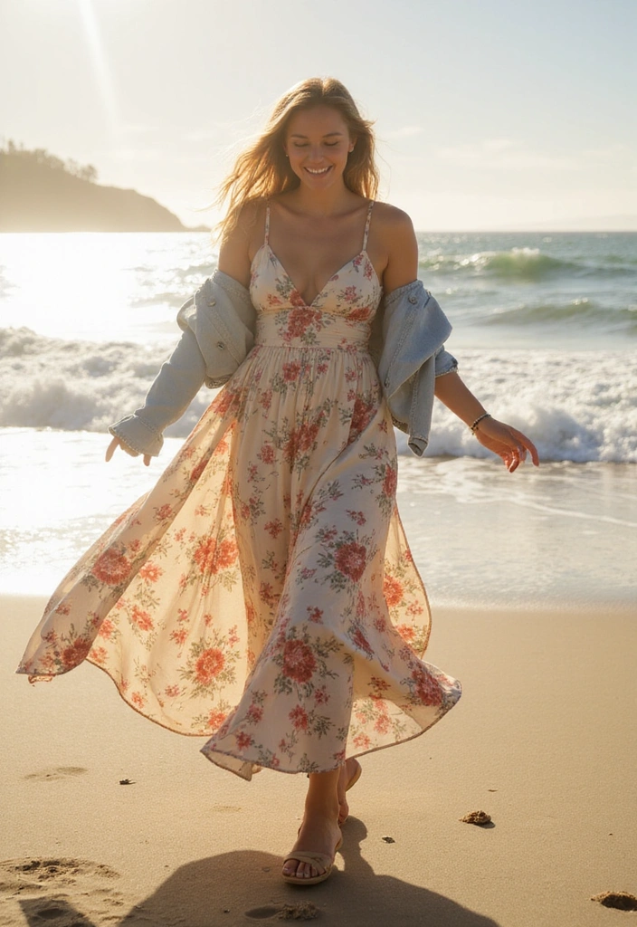 22 Everyday Summer Style Ideas That Are So Simple Yet Stunning! - 1. Flowy Maxi Dress