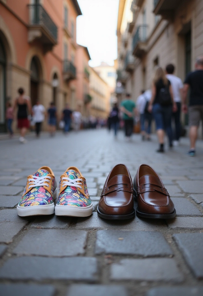 The Ultimate Guide to Chic Casual Outfits Inspired by Italian Street Fashion - 7. Playful Footwear Choices