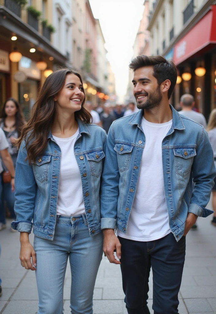 13 Matching Summer Outfits for Couples That Are Chic and Effortless! - 2. Coordinated Denim Looks
