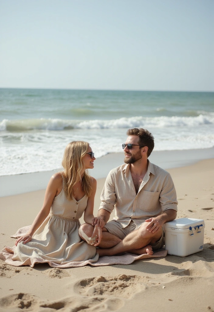 13 Matching Summer Outfits for Couples That Are Chic and Effortless! - 7. Beachy Linen Sets