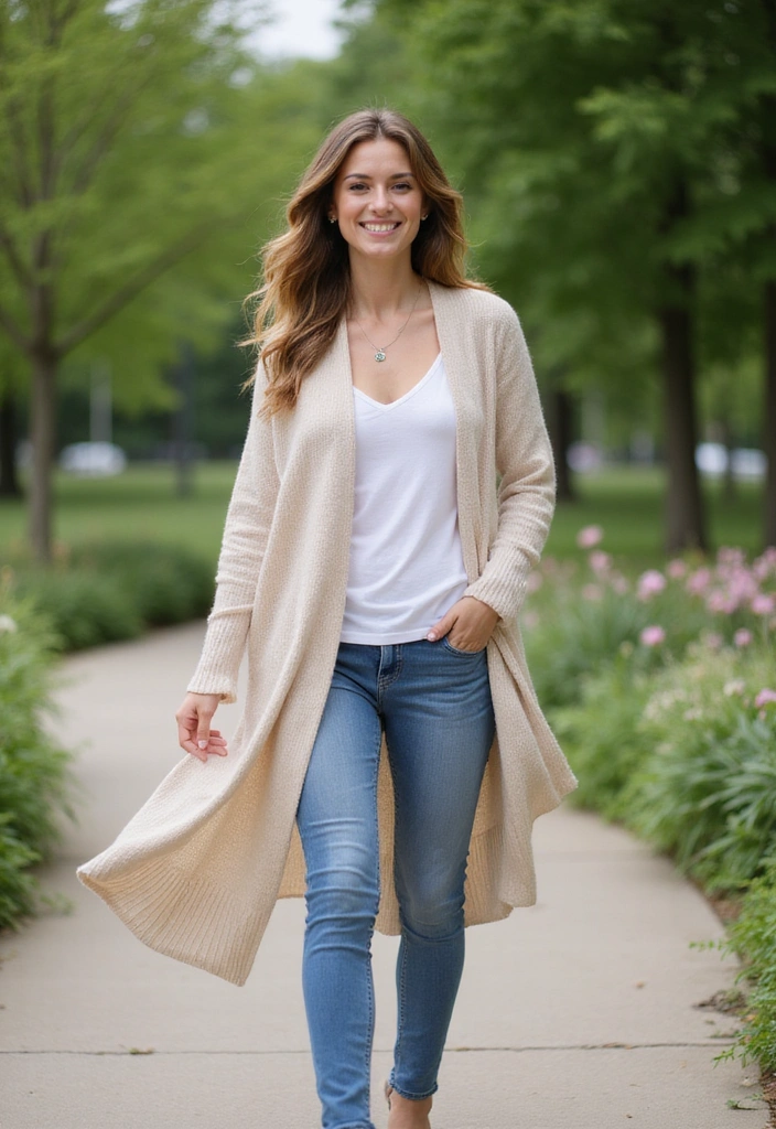 20 Stylish Summer Outfits for Women Over 30 That Will Make You Feel Fabulous! - 18. Effortless Layering